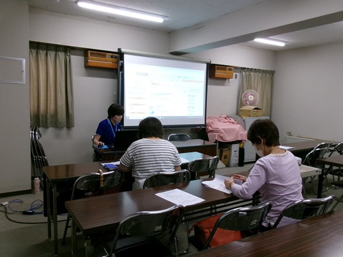 かすかべ電子図書館使い方講座の様子