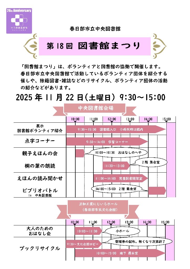 第18回　図書館まつり